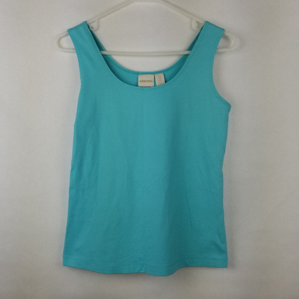 Chico's Tank Top Size 0 Blue